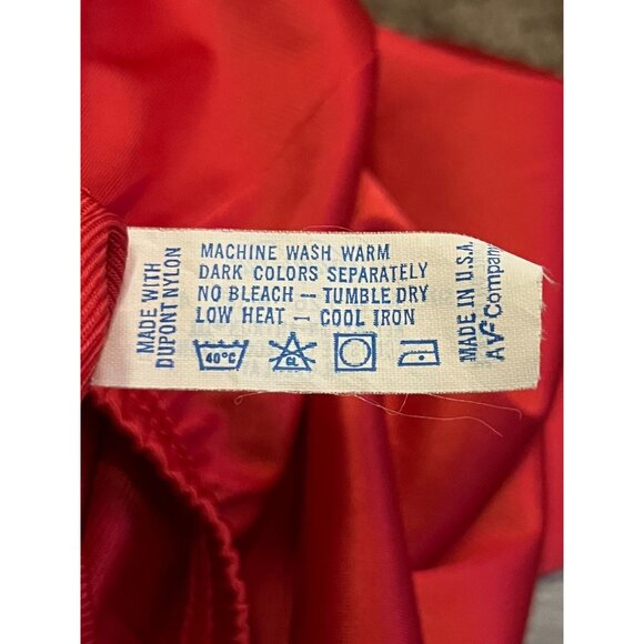 Vintage Vanity Fair Half Slip Red Nylon Lace Trim Womens M 26" USA - Picture 9 of 15